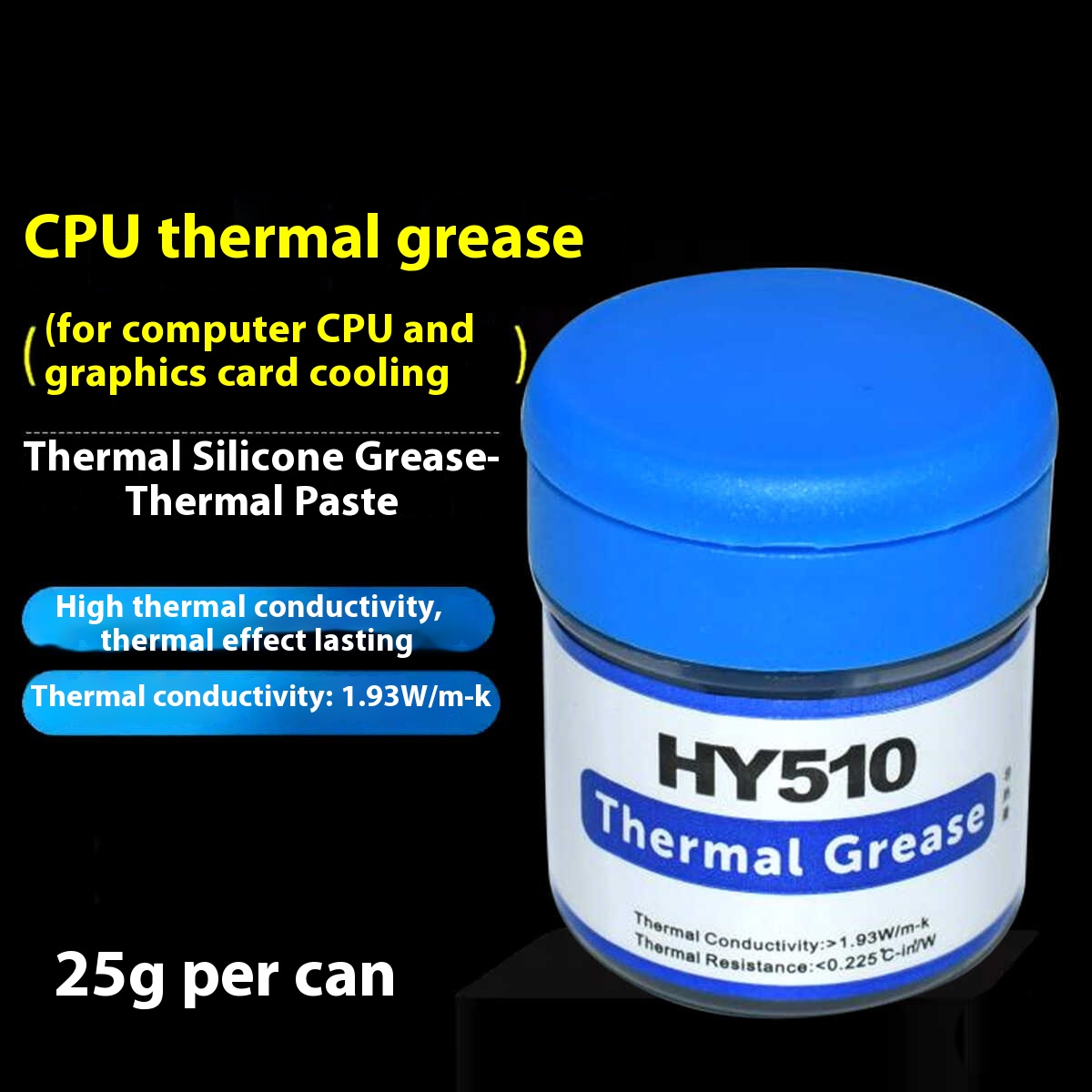 Thermal Paste Cpu - HY510 Masaüstü Bilgisayar CPU Termal Gres