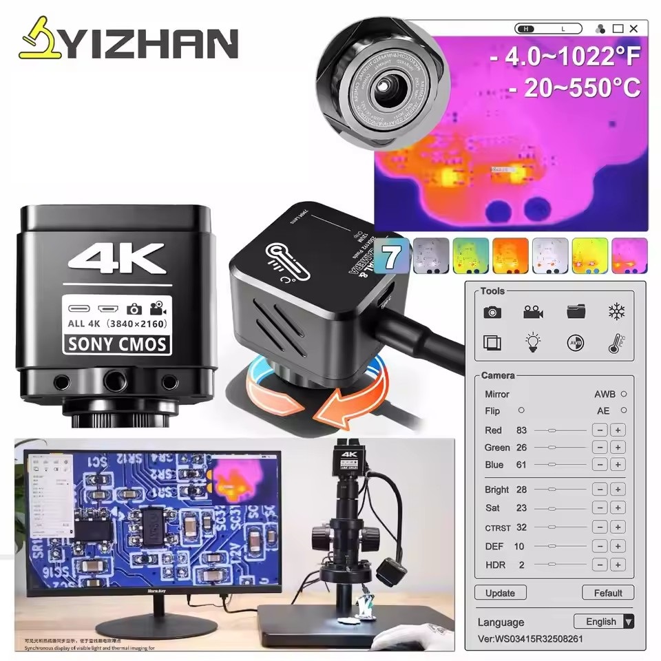Repair Electronics - YIZHAN Termal Görüntüleme Cihazı 256*192 Piksel