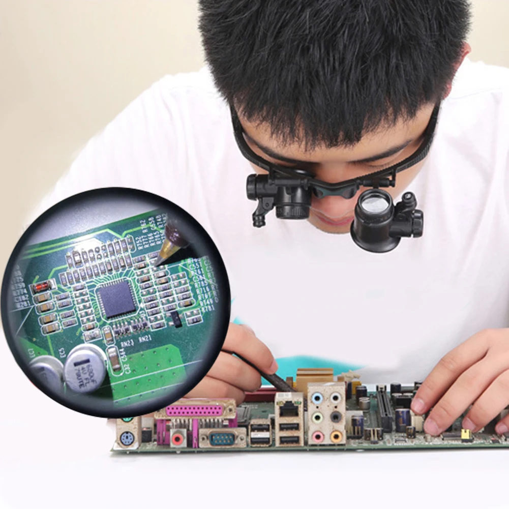 Büyüteç gözlük büyüteç giyen b - Electronics Repair Glasses incelemesi ve fiyatı