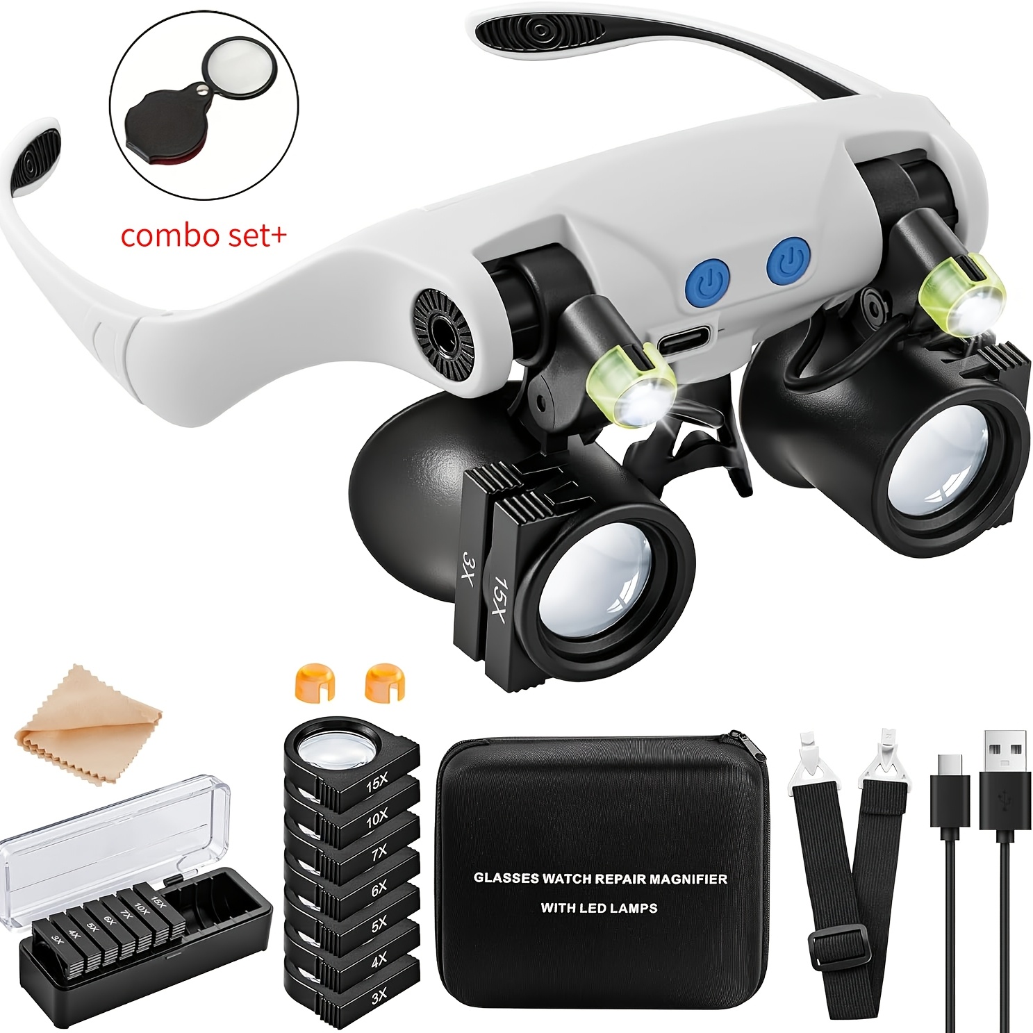Başa Takılan LED Büyüteç Gözlü - Electronics Repair Glasses incelemesi ve fiyatı