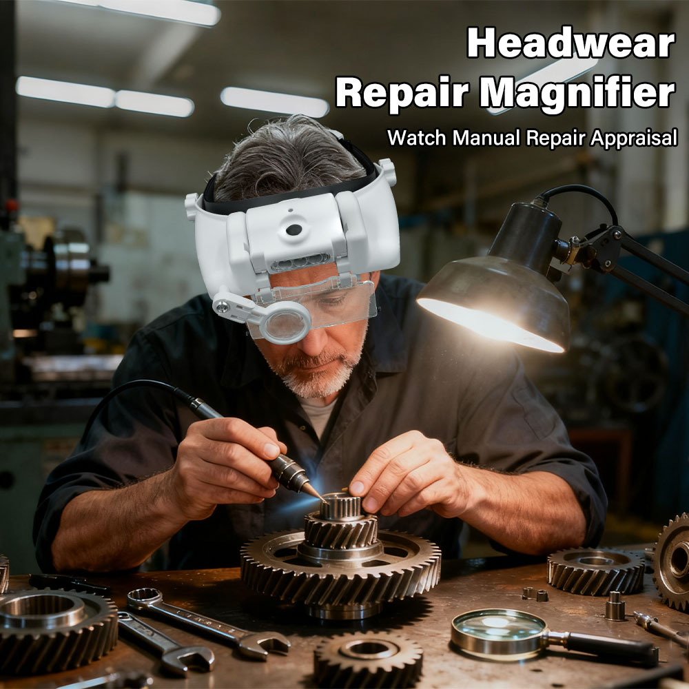Kafa bandı büyüteç LED aydınla - Electronics Repair Glasses incelemesi ve fiyatı