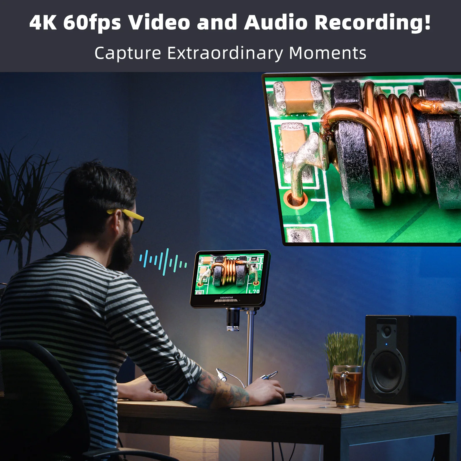 Andonstar AD210S-Pro 4K 60FPS  - Repair Electronics incelemesi ve fiyatı