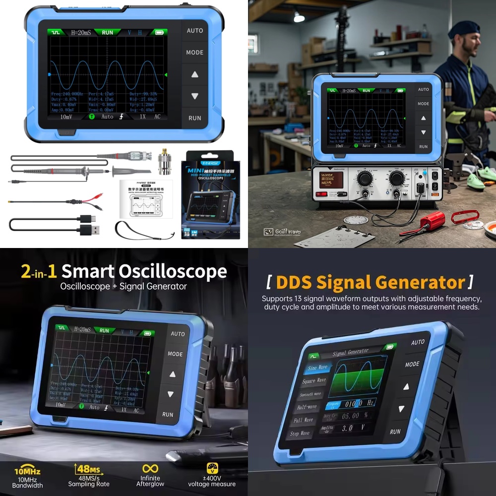 DSO510 Mini Taşınabilir 2'si 1 - Repair Electronics incelemesi ve fiyatı
