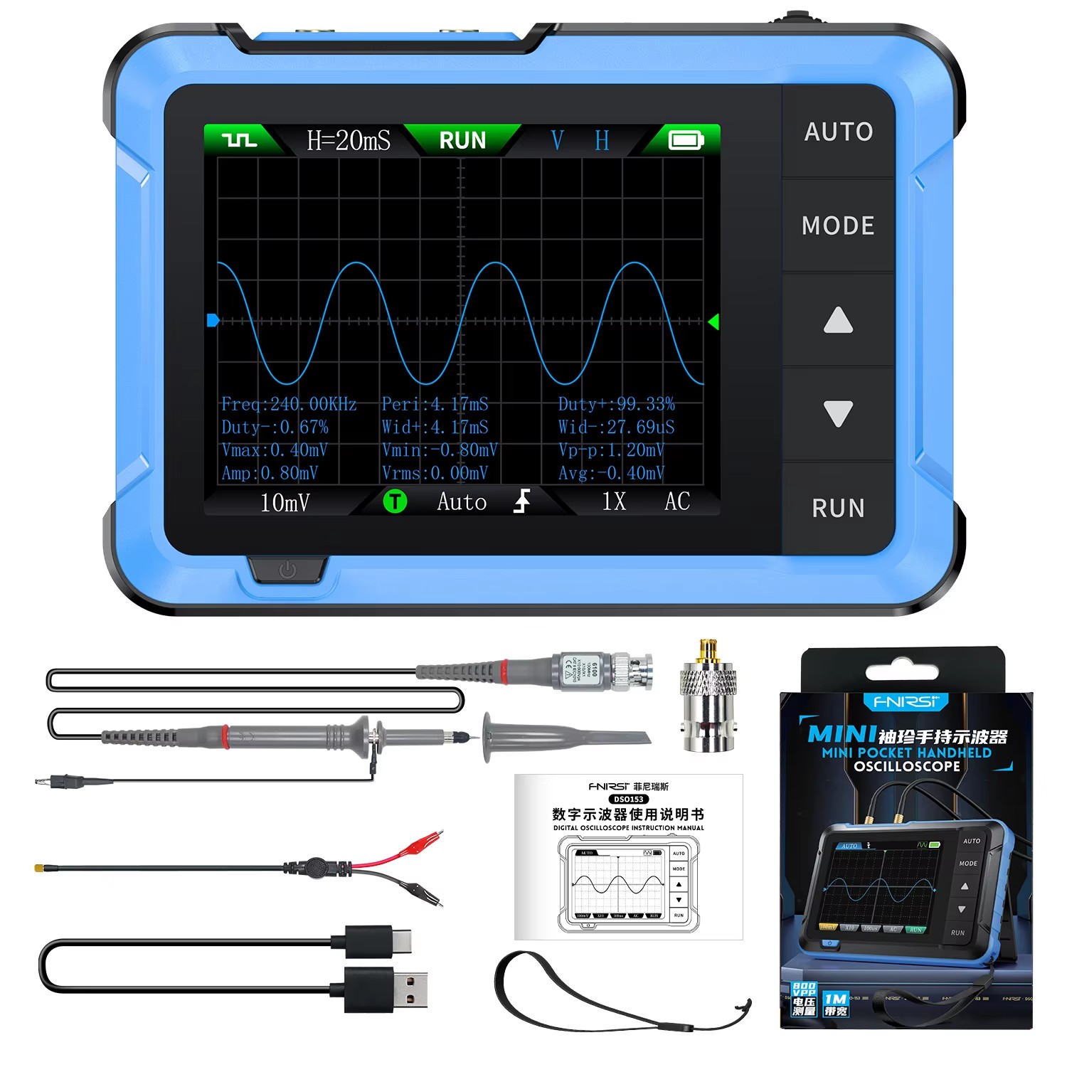 DSO510 Mini Taşınabilir 2'si 1 - Repair Electronics incelemesi ve fiyatı